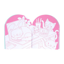 Load image into Gallery viewer, Petit Collage Colouring Book with Stickers - Cats
