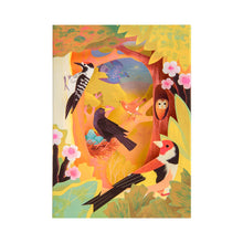 Load image into Gallery viewer, 3D Panoramic Greeting Card - British Birds

