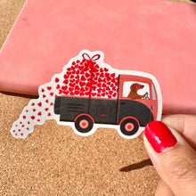 Load image into Gallery viewer, Love Truck Dachshund Star Sunglasses Vinyl Sticker
