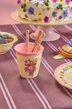 Load image into Gallery viewer, Medium Melamine Cup - Nathalie Lete Neon Pink
