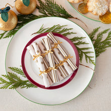Load image into Gallery viewer, Talking Tables Gold Christmas Saucer Crackers

