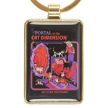 Load image into Gallery viewer, The Cat Dimension Keyring by Steven Rhodes
