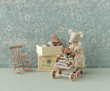 Load image into Gallery viewer, Maileg Sleepy Wakey Baby Mouse In Matchbox- Blue
