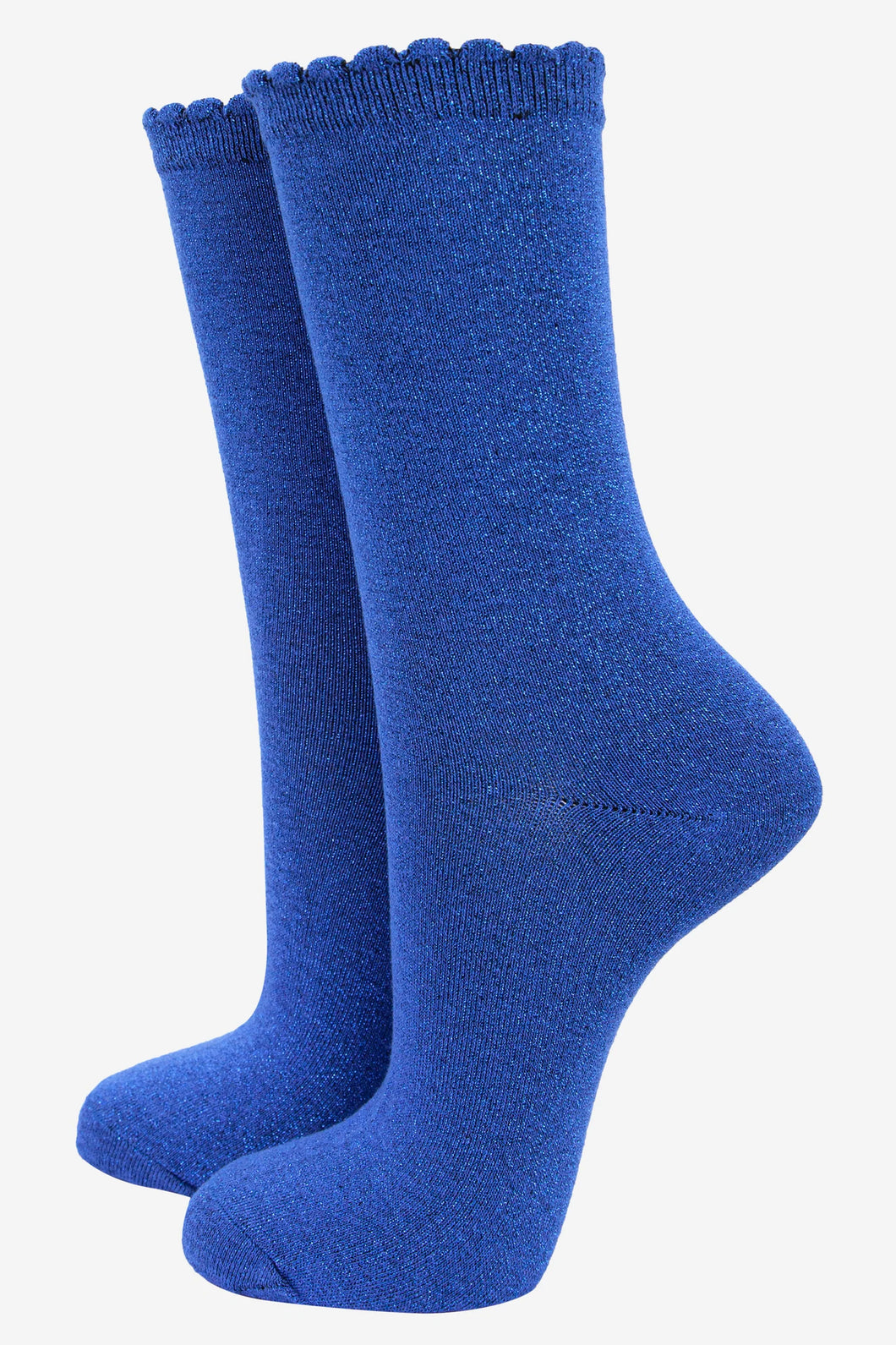 Women’s Socks - Electric Blue Glitter