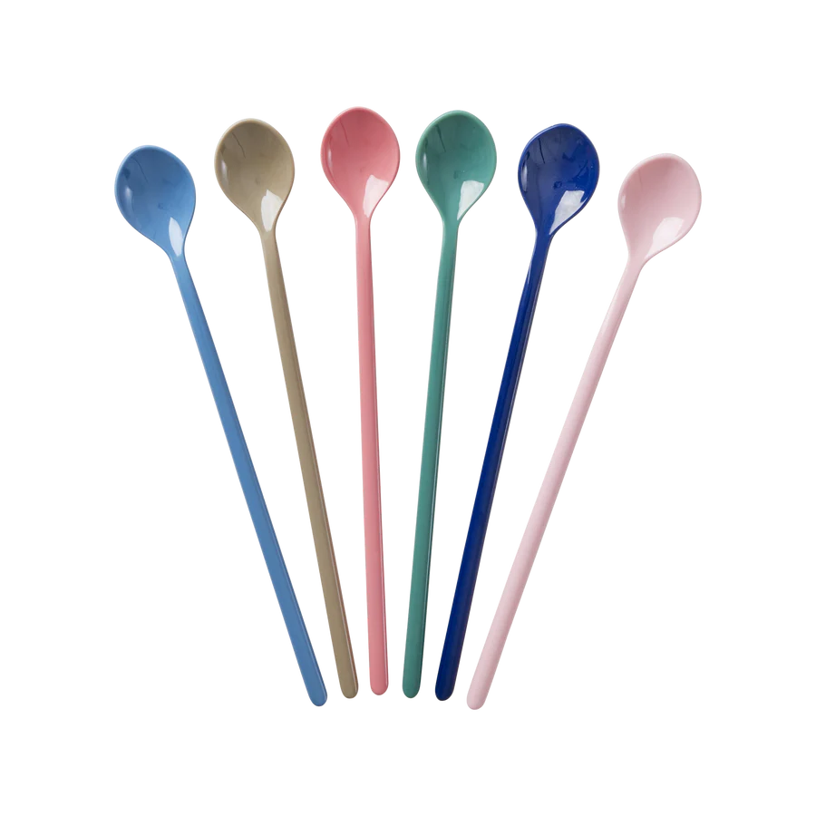 Rice DK - Melamine Latte Spoon, Set of 6 - A New York Minute Colours