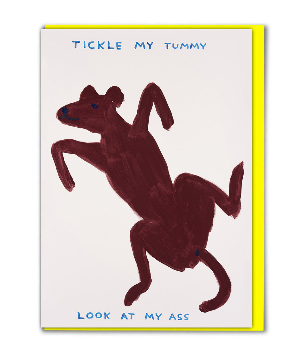 David Shrigley Card - Tickle My Tummy