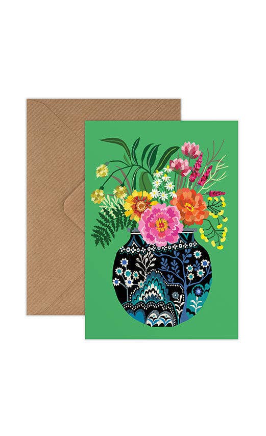 Brie Harrison Greetings Card - Fleurs