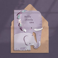 Load image into Gallery viewer, Elephant New Baby Card | New Parent Card | Baby Cards
