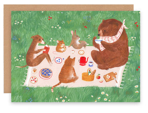 Cécile Berrubé Greetings Card 
A6 - Picnic