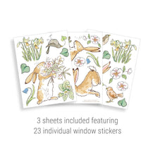 Load image into Gallery viewer, Guess How Much I Love You Easter Window Stickers - A5 Pack
