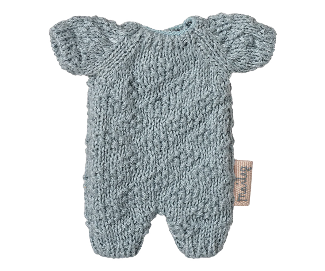 Maileg Knitted Suit Micro - Blue