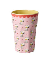 Load image into Gallery viewer, Rice DK - Melamine Tall Cup - Snoopy Pink
