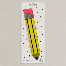 Load image into Gallery viewer, Petra Boase Fabric Bookmark - Yellow Pencil
