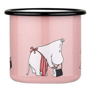 Muurla Enamel Moomin Mug 3.7dl - Moominmamma Pink