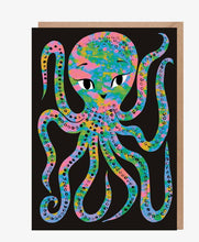 Load image into Gallery viewer, Colourful Octopus - Greeting Card
