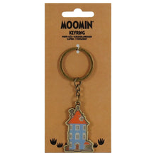 Load image into Gallery viewer, Moomin Metal Keyring - Moomin House
