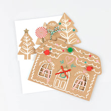 Load image into Gallery viewer, Meri Meri Pop Up Christmas Card - Gingerbread Scence
