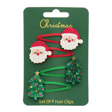Load image into Gallery viewer, Glitter Hair Clips - Christmas
