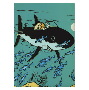 Tintin Plastic Sleeve - Shark Submarine