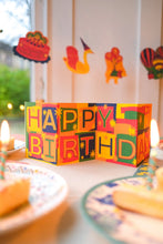 Load image into Gallery viewer, East End Press Concertina Greeting Card - Happy Birthday
