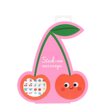 Load image into Gallery viewer, Stick On Earrings 40 Pairs - Cherry
