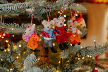 Load image into Gallery viewer, Fiona Walker Felt Decorations - Mouse Family Dad, Mum, Son, or  Daughter
