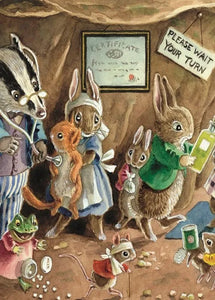 Visit to the Doctor Greetings Card by The Porch Fairies