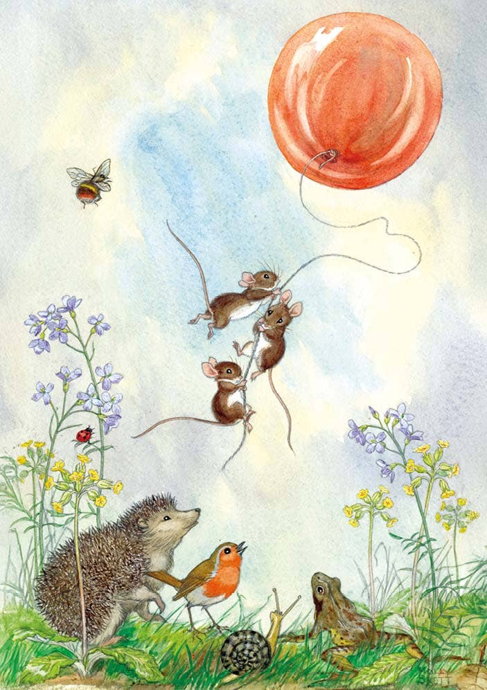 The Balloon Goes Up - Molly Brett Postcard