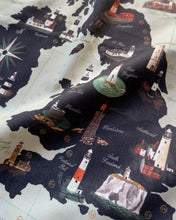 Load image into Gallery viewer, Oldfield Design Tea Towel - Lighthouses of the United Kingdom
