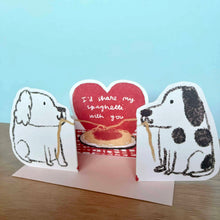 Load image into Gallery viewer, Laura Skilbeck Greeting Card - Spaghetti Dogs
