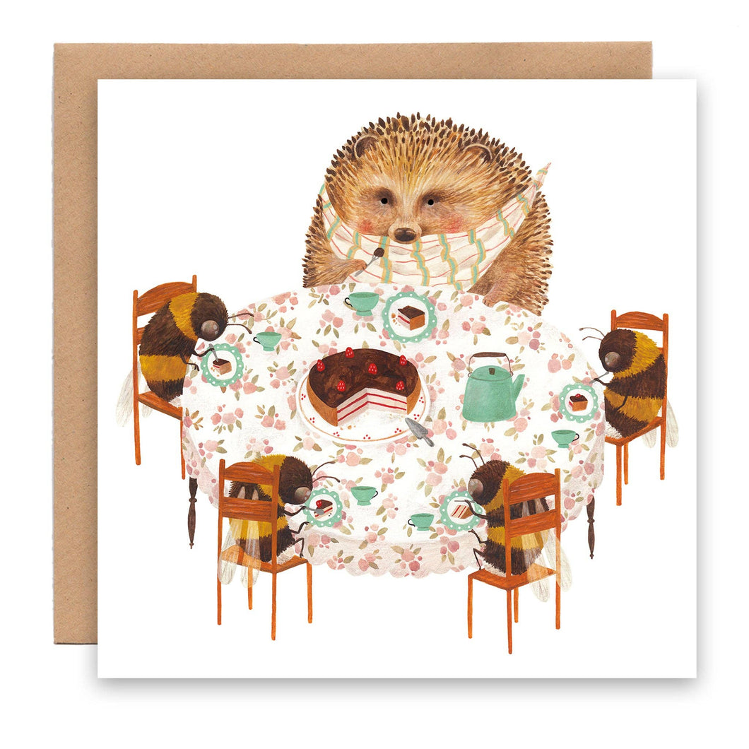 Cécile Berrubé Greetings Card - Cake Party