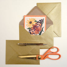 Load image into Gallery viewer, Metallic gold kraft envelopes | 10 C6 notecard envelopes
