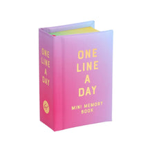 Load image into Gallery viewer, One Line A Day - Mini Memory Book
