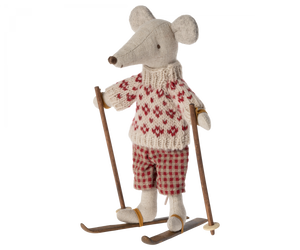 Maileg - Ski And Ski Poles Mum / Dad Mouse