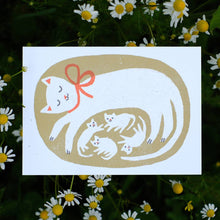 Load image into Gallery viewer, Greeting Card - Cat and Kittens

