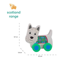 Load image into Gallery viewer, Scottie Dog Wooden First Push Toy
