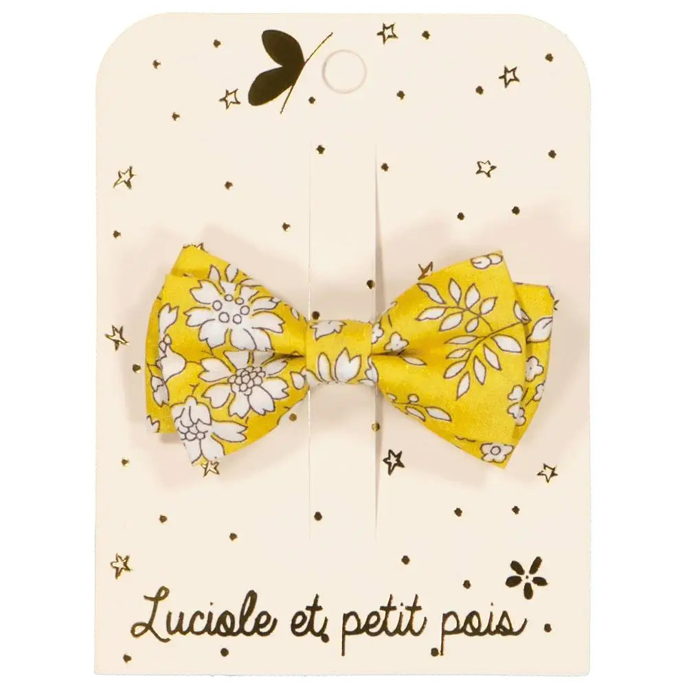 Luciale et petit pais - Double Knot Hair Clip - Liberty Capel Saffron