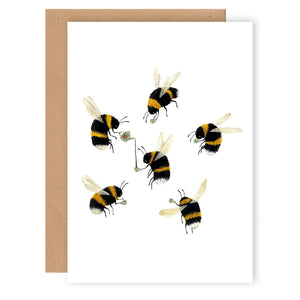 Cécile Berrubé Greetings Card A6 - Bees Tea Party