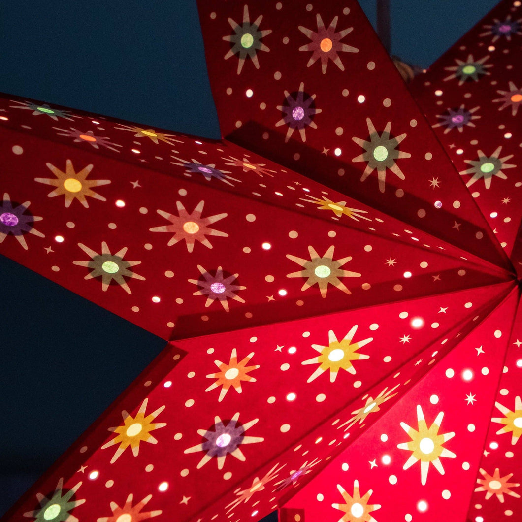 Paper Star Lantern - Spirit Red