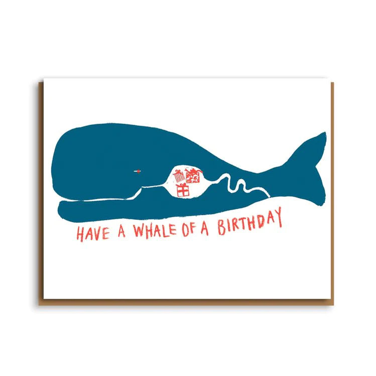 Have A Whale Of A Birthday Card by Egg Press