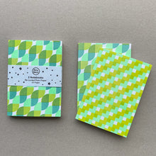 Load image into Gallery viewer, Petra Boase Set Of 2 Riso Printed Notebook - Acid Green/Mint
