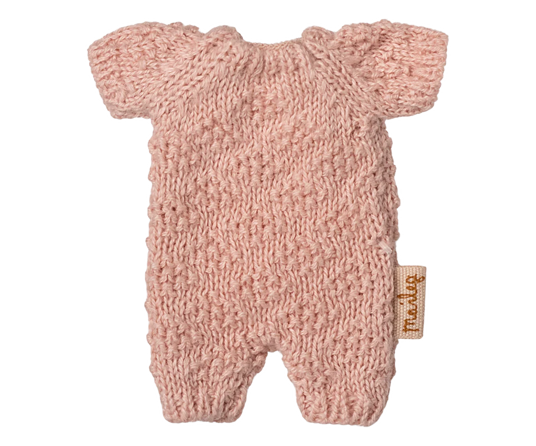 Maileg Knitted Suit Micro - Rose