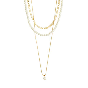 BAKER Necklace 3-in-1 Gold-Plated by Pilgrim