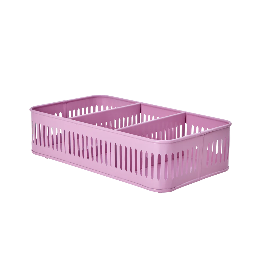 Rice DK - Metal Tray With 3 Compartments - Pink