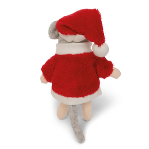 Sam & Julia Plush Mouse 12cm - Father Christmas