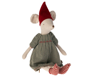 Maileg Christmas Mouse, Medium - Girl