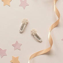 Load image into Gallery viewer, Rockahula Kids Hair Clips -  Shimmer Snowflake
