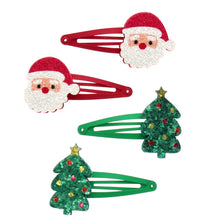 Load image into Gallery viewer, Glitter Hair Clips - Christmas

