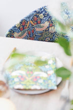Load image into Gallery viewer, William Morris &#39;Coffee &amp; Cake&#39; Napkins Pack of 20 24x24cm - Strawberry Thief Blue
