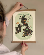 Load image into Gallery viewer, Oldfield Design Print A3 - Lighthouses of the United Kingdom and Ireland
